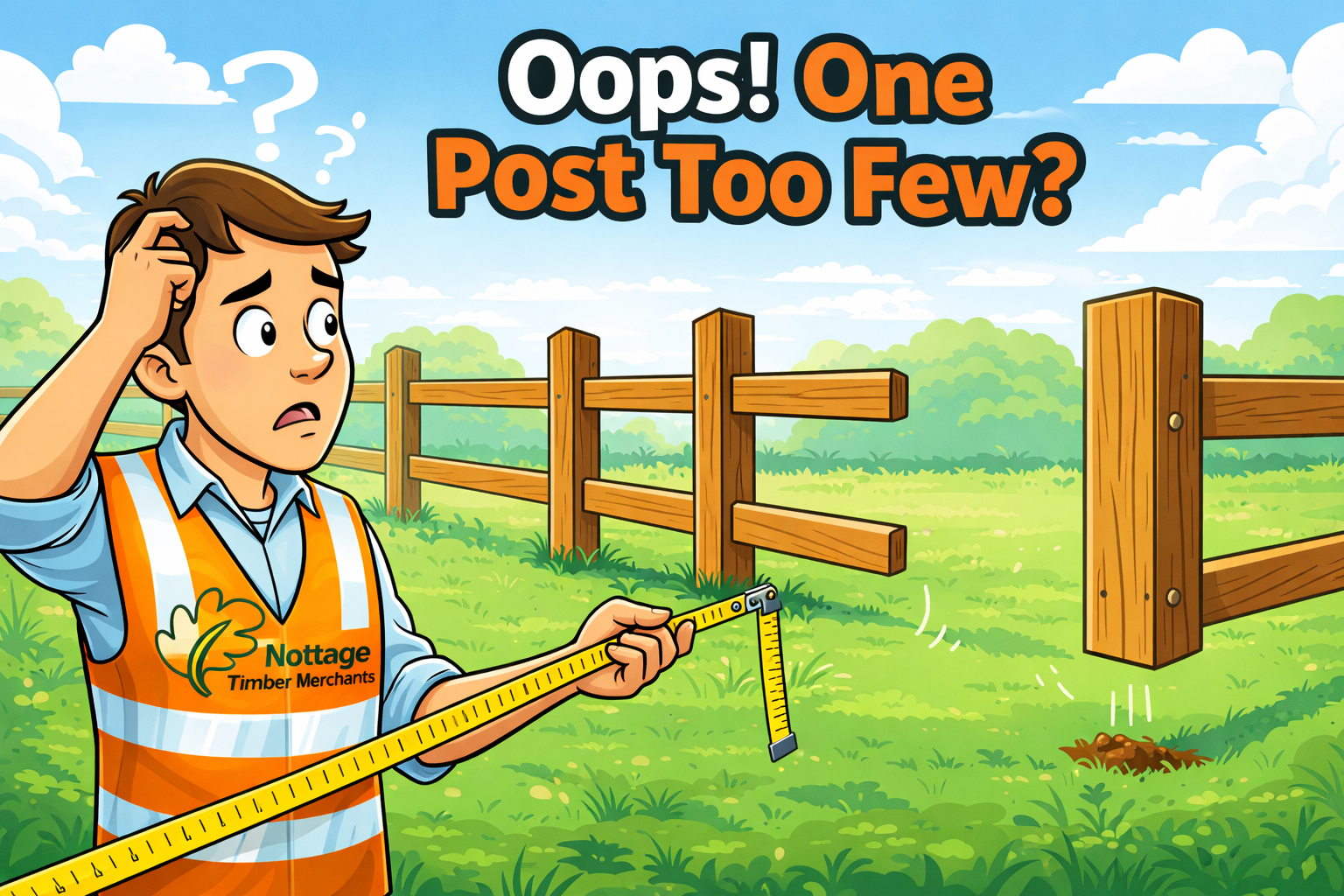 The Fence Post Problem - How to measure a post and rail fence