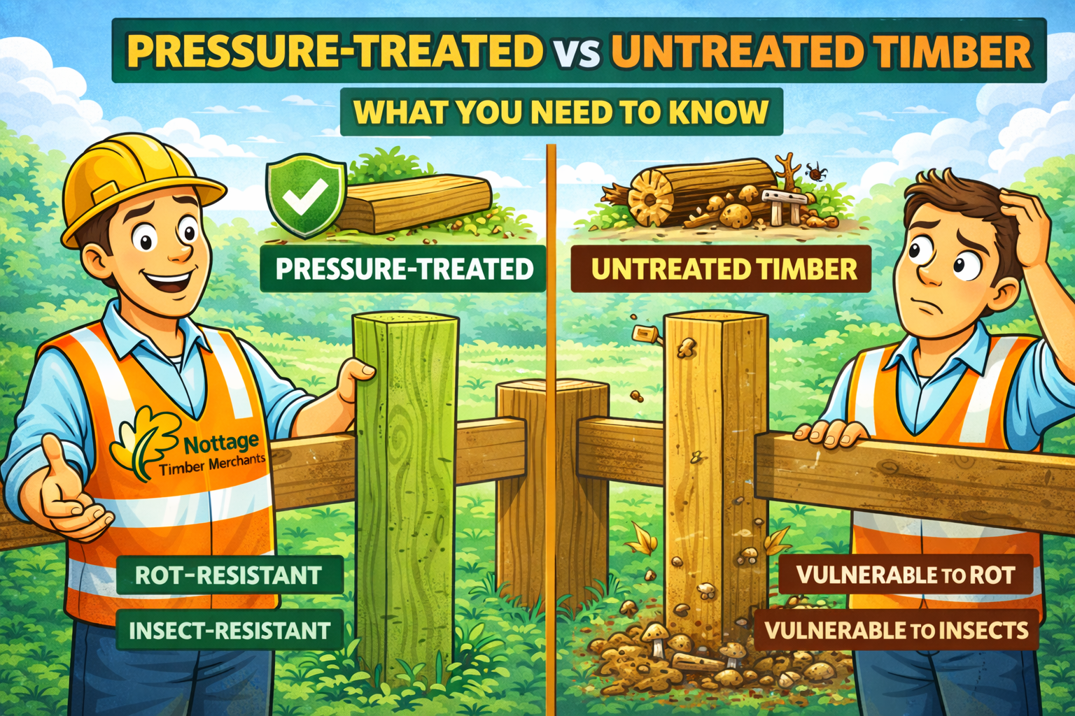 Pressure-Treated vs Untreated Timber: What You Need to Know