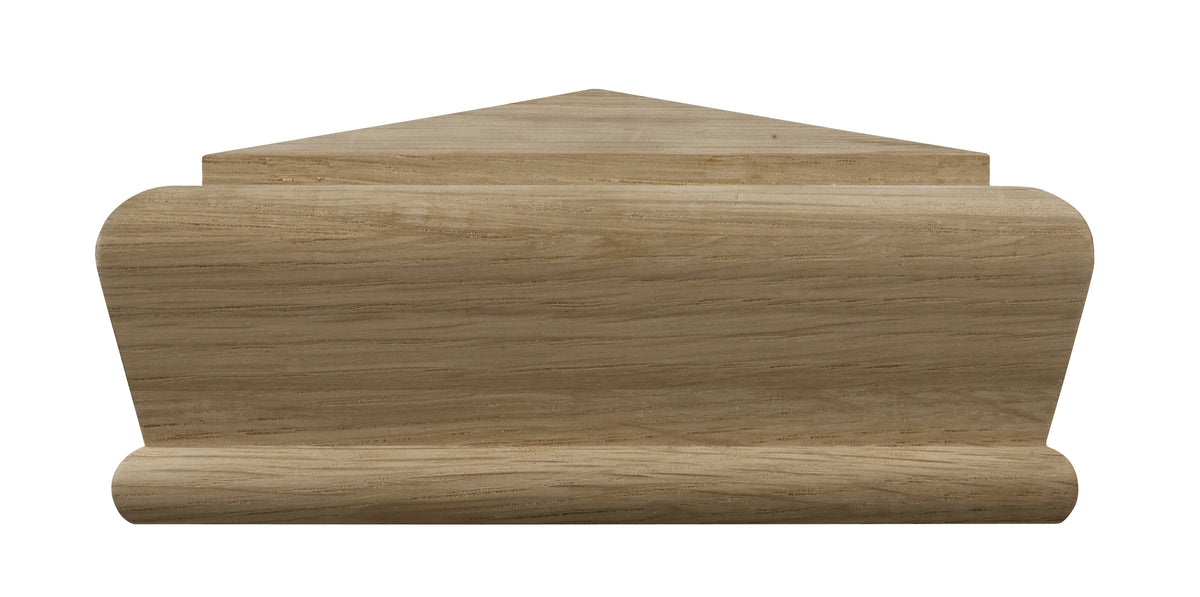 White oak heritage pyramid newel cap 115x115mm for staircase newel post finishing