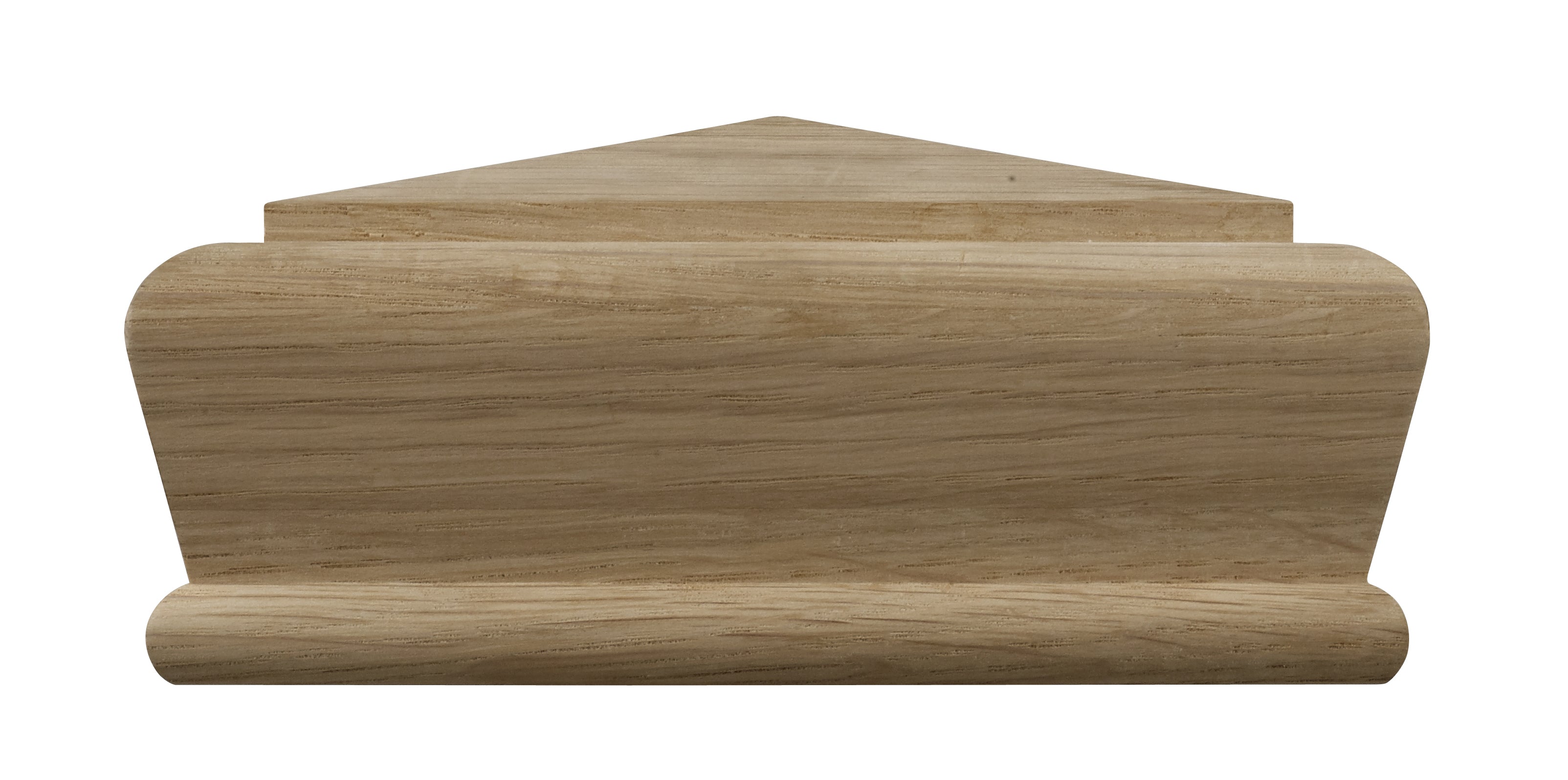 White oak heritage pyramid newel cap 115x115mm for staircase newel post finishing