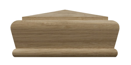 White oak heritage pyramid newel cap 115x115mm for staircase newel post finishing
