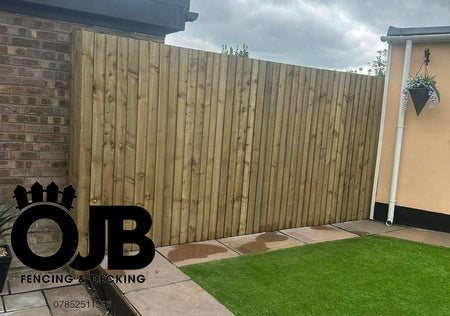 125mm Sawn & Pressure Treated (Tanalised) Feather Edge Boards Nottage Timber Merchants