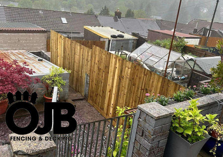 125mm Sawn & Pressure Treated (Tanalised) Feather Edge Boards Nottage Timber Merchants