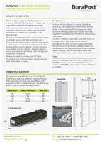 Durapost 2.1m Steel Fence Post U Channel
