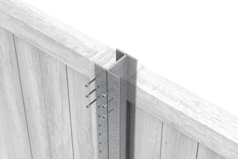 DuraPost Classic Steel Fence Post product dimensions and specification diagram