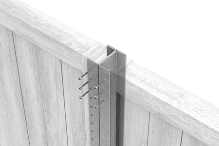 DuraPost Classic Steel Fence Post product dimensions and specification diagram