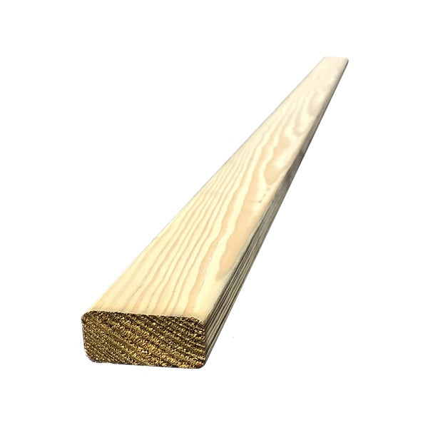 Treated landscape rounded batten 94x20mm close-up of rounded corner profile, pressure treated timber