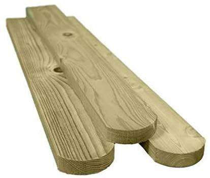 22mm x 75mm (3x1) Treated Round Top Sawn Picket Pales Nottage Timber Merchants