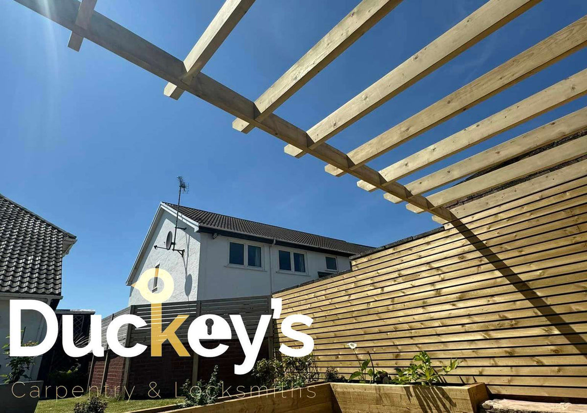 Cladding For Fencing Hit & Miss Slatted Fence Cladding | Contemporary Timber Fencing ...