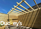 22mm x 75mm - Venetian Style Hit & Miss Slatted Fence Cladding Nottage Timber Merchants