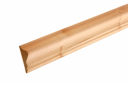 Redwood dado rail 25mm x 75mm profile view, Nottage Timber Merchants