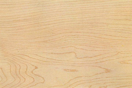 25mm FAS Hard White Maple sawn and kiln dried board showing cream to pale reddish brown grain