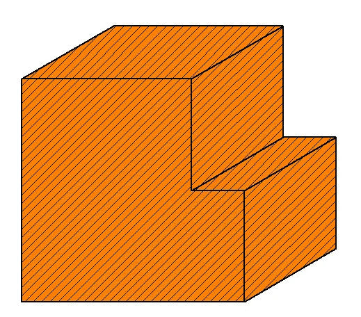 42mm x 42mm timber window profile with 10mm rebate, cross-section view showing rebate depth