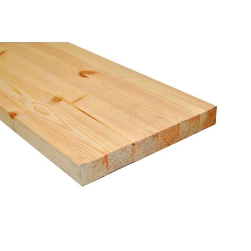 A Grade redwood laminated finger jointed PSE board 32mm x 240mm x 5100mm, smooth planed finish