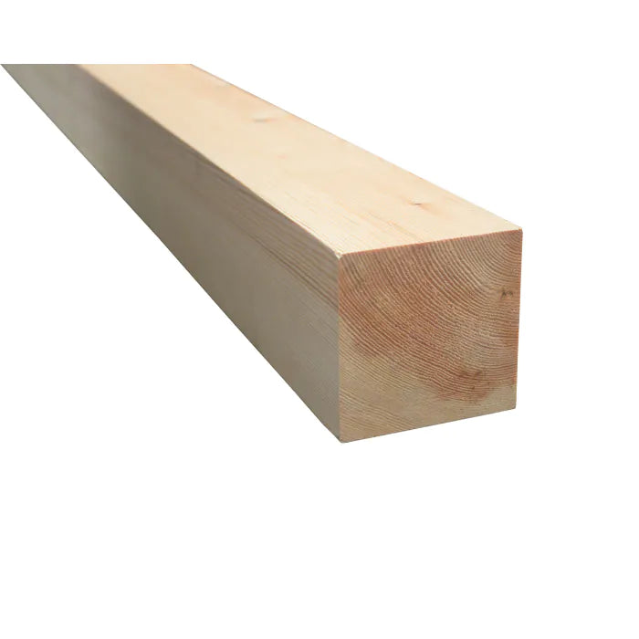90mm x 90mm Redwood PSE rounded corners planed timber section