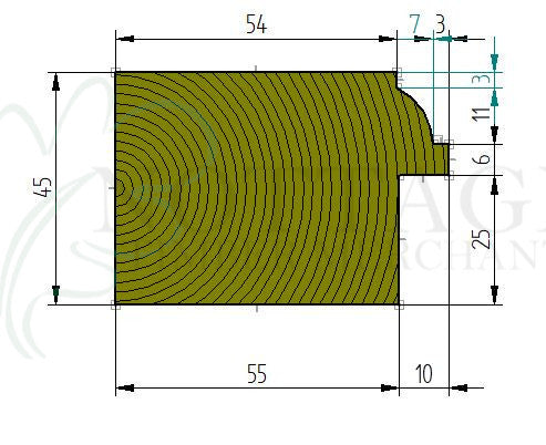 Timber upper sash section component for traditional single-glazed sash windows