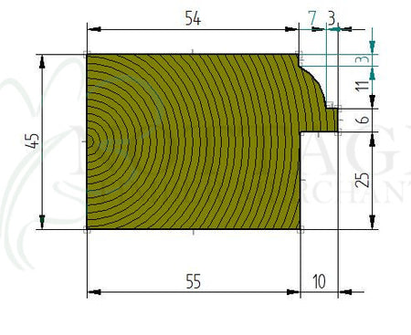 Timber upper sash section component for traditional single-glazed sash windows