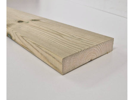 Treated landscape rounded batten 94x20mm shown in length, four rounded corners visible