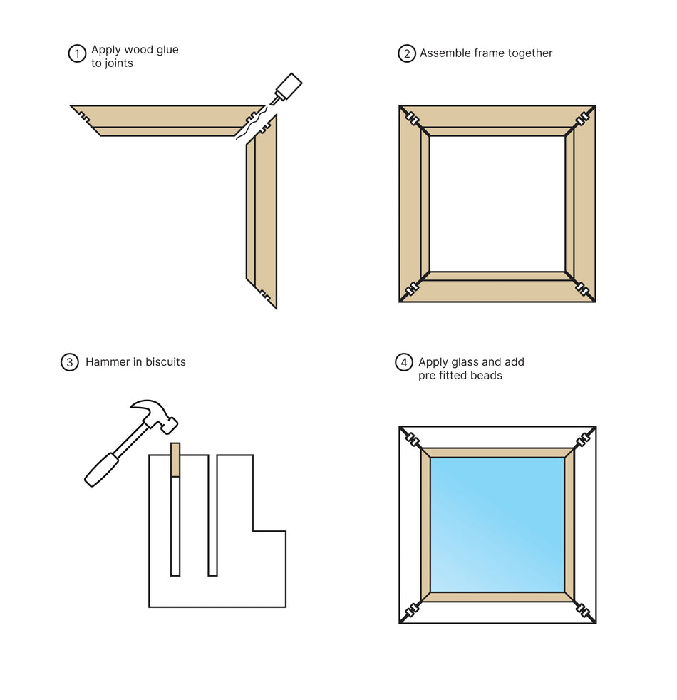 Small Window Frame Kit Cheap Wooden Window Frames | Flat Pack Kits | Nottage Timber
