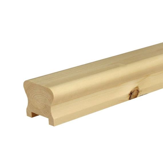 HDR pine handrail 58mm x 58mm x 4200mm with 41mm groove for square spindles