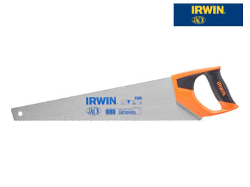 Irwin 880 Universal Panel Saw 500mm 8 TPI with soft grip handle and triple ground hardpoint blade