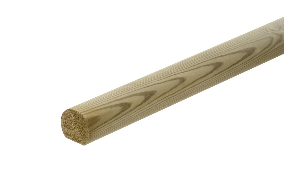 Treated round Mop stick handrail 55mm x 2200mm