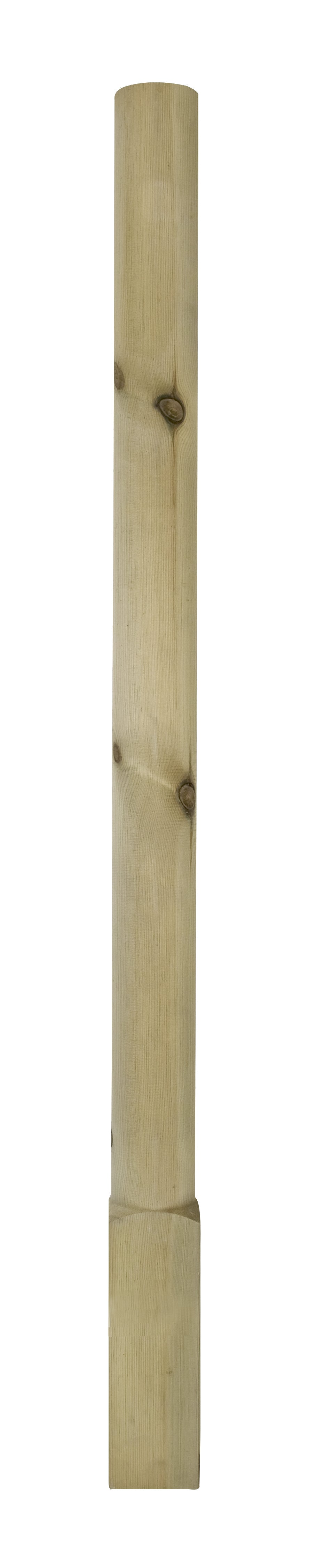 Treated round Decking Newel 90mm x 90 mm x 1375mm