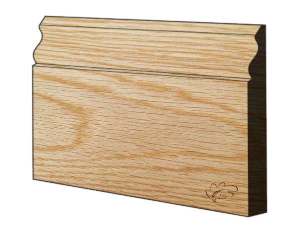 American White Oak Ogee skirting and architrave profile, unfinished hardwood moulding