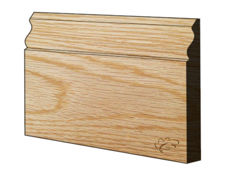 American White Oak Ogee skirting and architrave profile, unfinished hardwood moulding