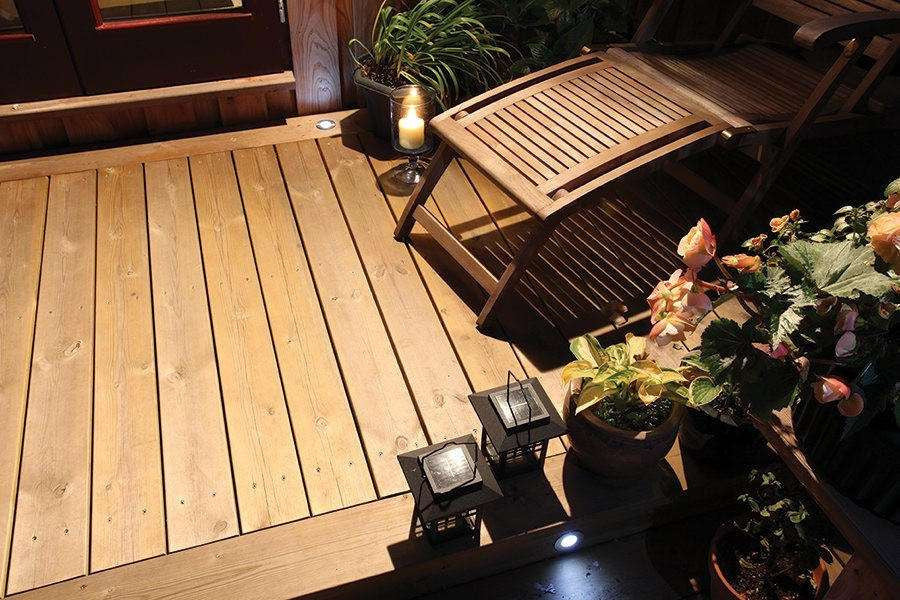 Premium Treated Grooved & Smooth Decking Boards - 32mm x 125mm Nottage Timber Merchants
