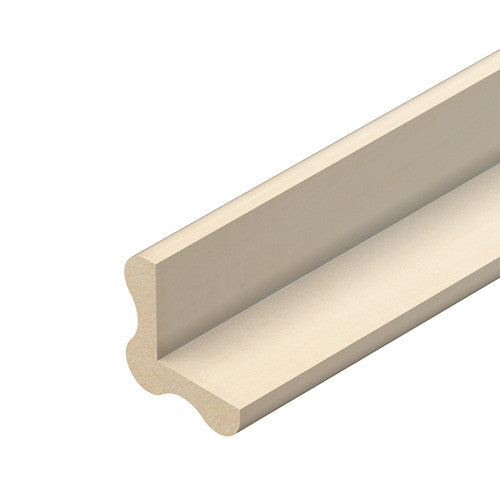 Light hardwood birdsmouth corner angle 18mm x 18mm x 2400mm profile view