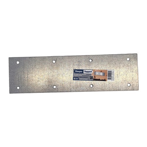 Sleeper support component galvanised finish, close-up
