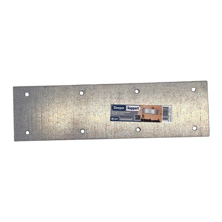 Sleeper support component galvanised finish, close-up
