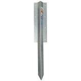 Galvanised sleeper bracket installed on timber sleeper