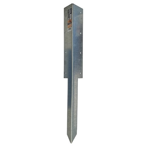 Galvanised sleeper support component side profile view