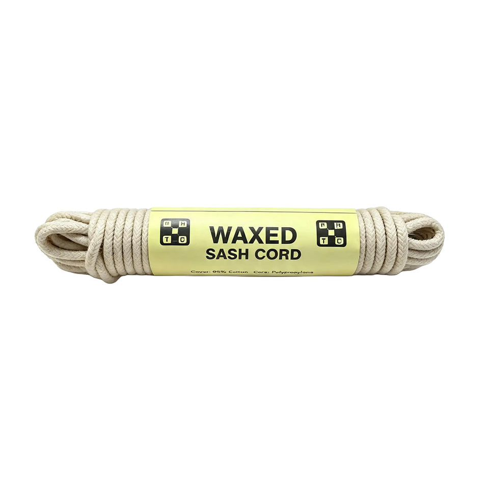 SASH CORD NO.4 WAXED 6.0mm 10m HANK