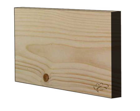 Square edge redwood skirting and architrave 4200mm length, unfinished solid timber profile