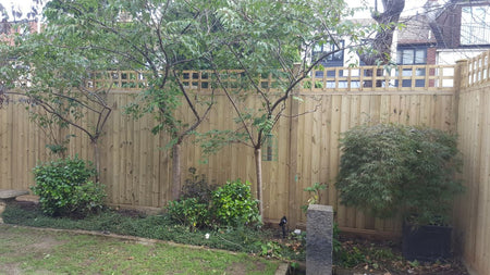 Hutton Deluxe V Joint Tongue and Groove Fence Panel 6x6ft, pressure treated softwood