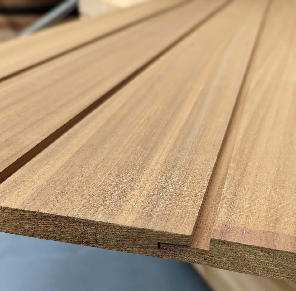 Ayous Thermowood Cladding Shadow Gap Profile 20mm x 144mm 4.9mt / 4900mm