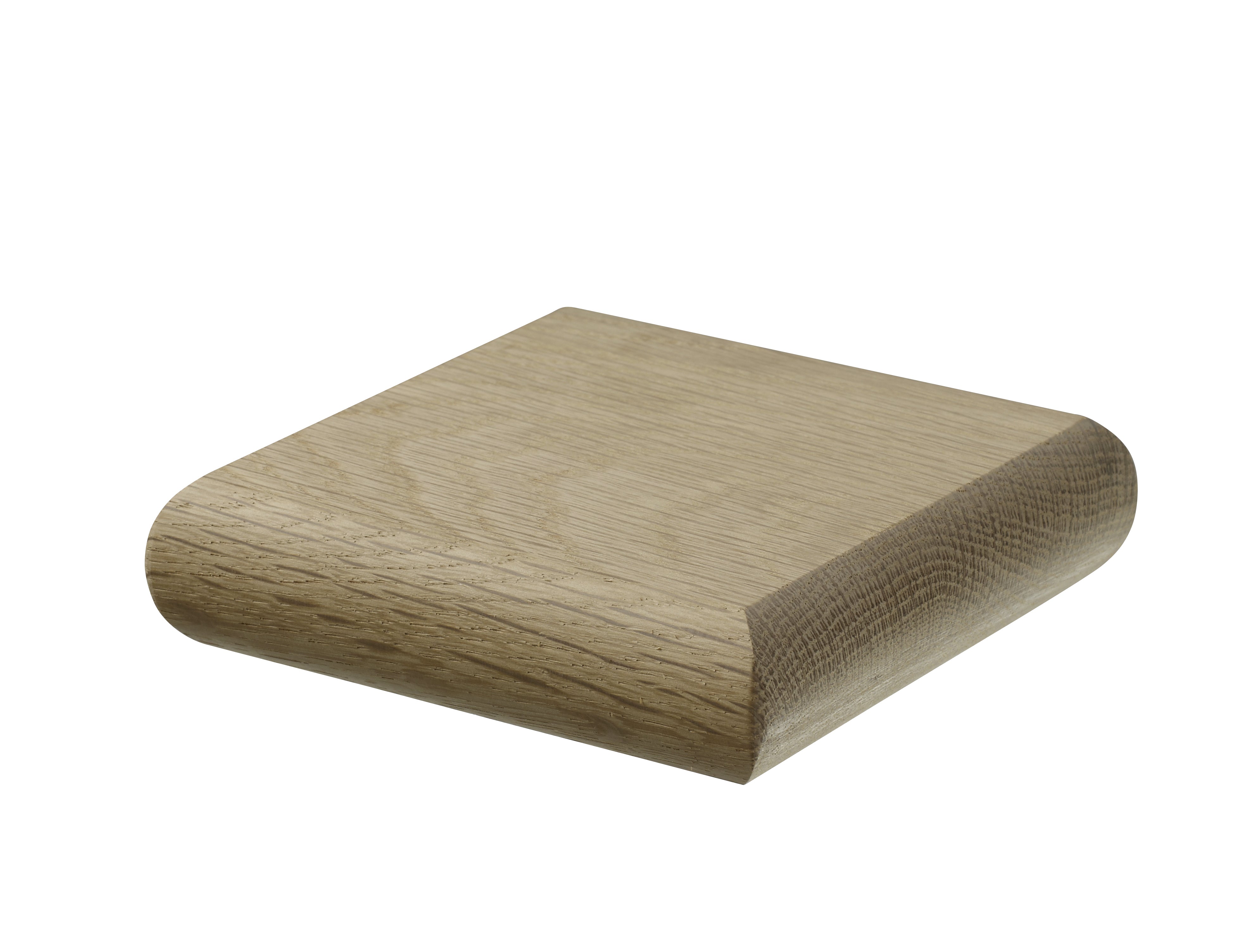 Oak flat newel cap 90mm x 90mm for staircase newel post finishing