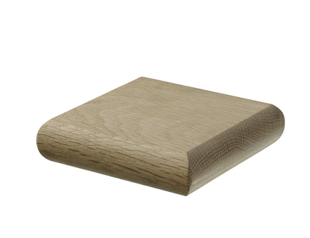 Oak flat newel cap 90mm x 90mm for staircase newel post finishing