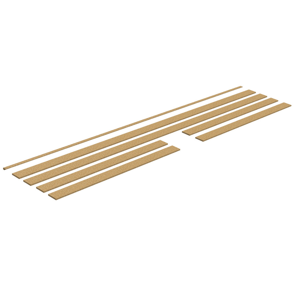 WPKT2 MDF wall panel kit components close-up showing smooth paint-ready MDF strips