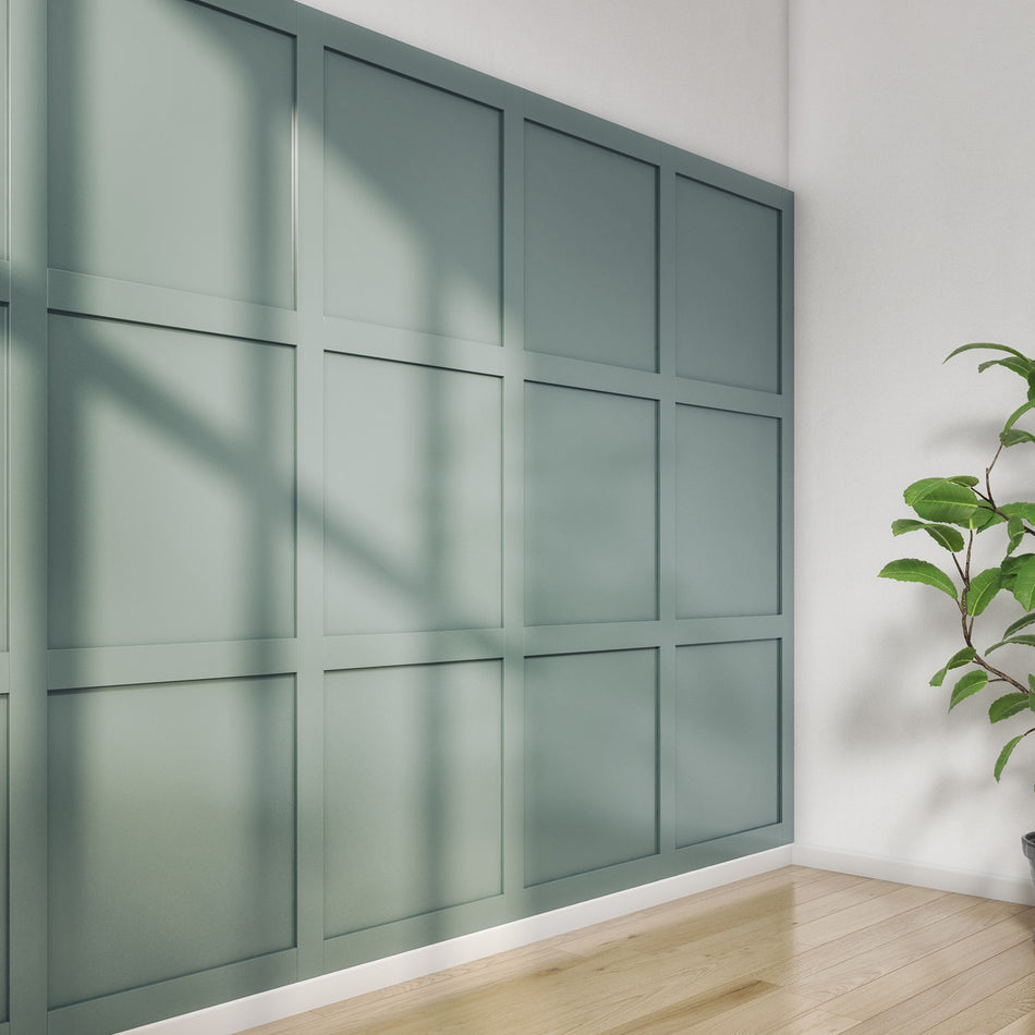 Shaker MDF Wall Panel Kit WPKT3 -- pre-cut MDF strips for interior wall panelling