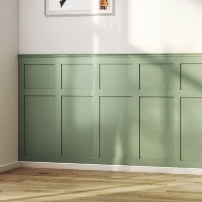 MDF Shaker Wall Panel Kit WPKT6 installed on a feature wall