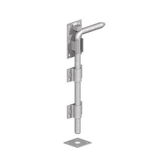 Birkdale GateMate garage door bolt close-up, supplied with Pozi screws
