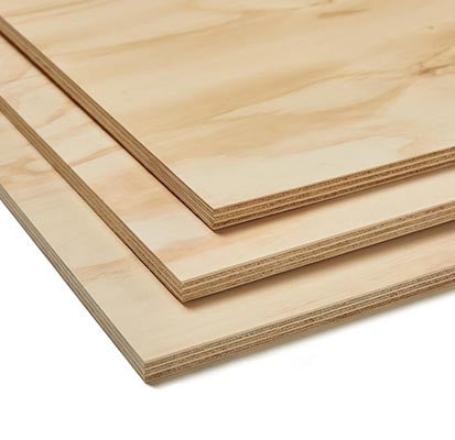 Elliottis Pine Plywood C+C grade 2440mm x 1220mm sheet, smooth sanded face showing natural knots and grain