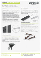 Birkdale Durapost 2.1m Steel Fence Post U Channel 