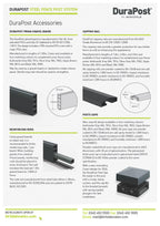 Birkdale Durapost Fence Post Cap with Bracket - 75mm x 75mm 