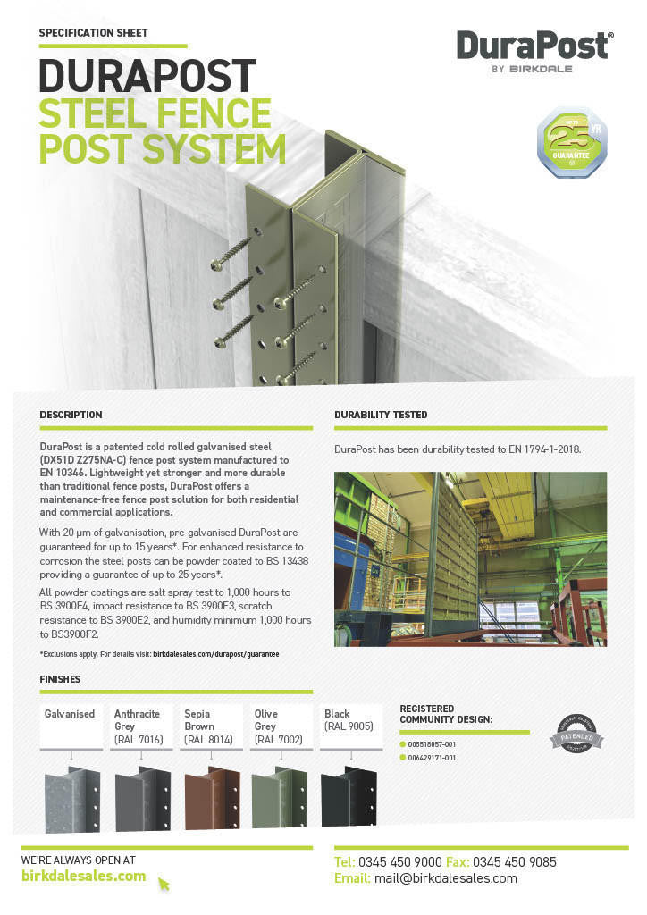 Birkdale DuraPost paint touch-up spray in anthracite grey finish