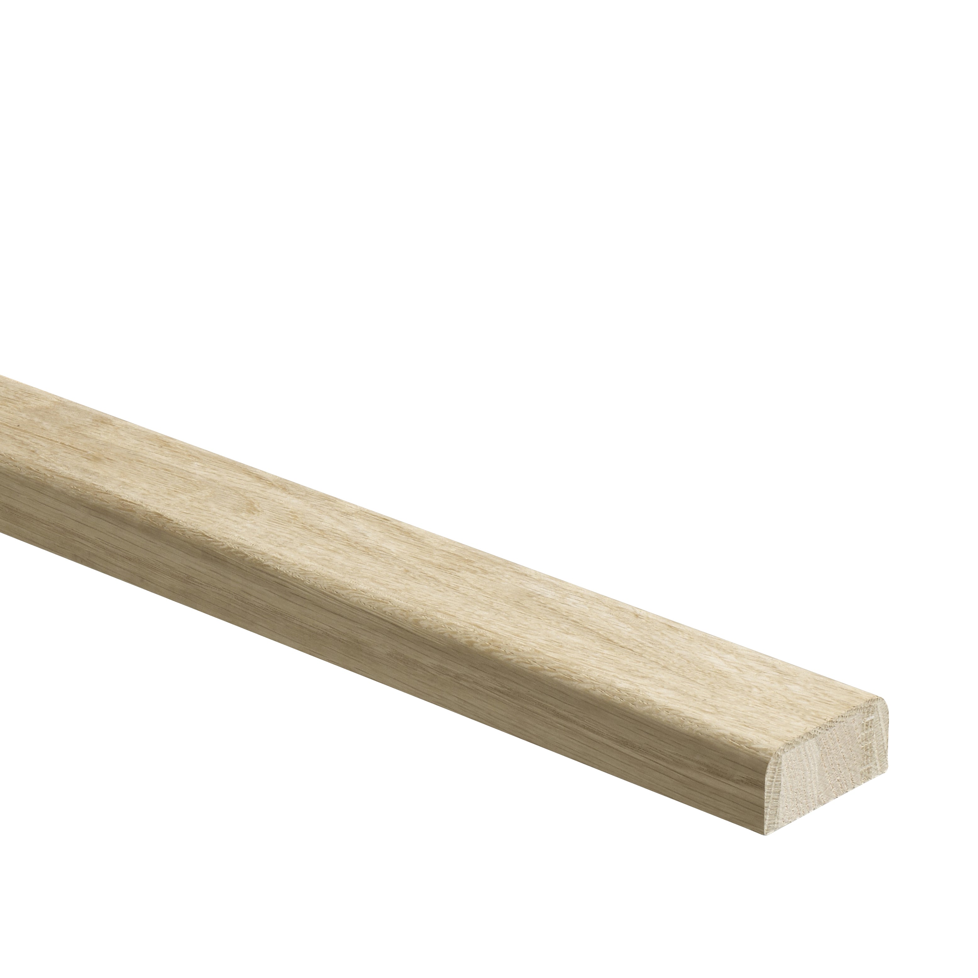 Engineered oak base rail 58mm x 28mm x 4200mm for glass bracket balustrade systems